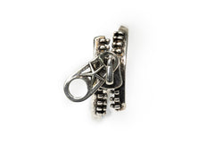 Classic Zip Ring -Silver Ring for Women