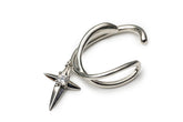 Single Cross Star C Shape Ear Clip