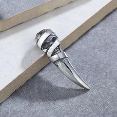 Halloween Bandage Skull Sharp Angle Titanium Steel Pendant for Men