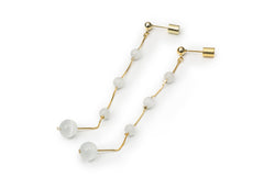 Golden Mercury Drop Earrings