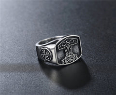 Viking Titanium Steel Men's Ring