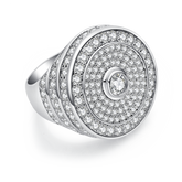Luxury Multi Layer Moissanite Halo Ring