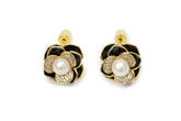 Triple Layers Flower Studs