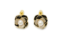 Triple Layers Flower Studs