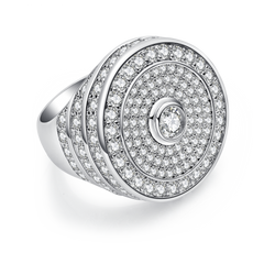 Luxury Multi Layer Moissanite Halo Ring
