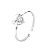 Colourful Zircon Elk Silver Ring for Women