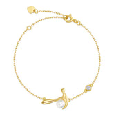 Natural Freshwater Pearl Hammer Sterling Silver Bracelet