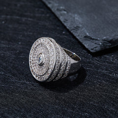 Luxury Multi Layer Moissanite Halo Ring