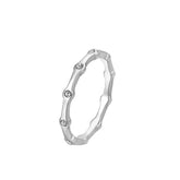 Foreign Trade New Fashion Korean Zircon Ladies Titanium Ring