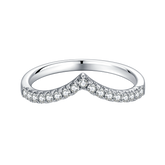 V Eternity Moissanite(0.33ct) Ring for Women