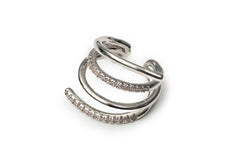 Silver Sparkle Ear Clip (Only One Not In Pair)