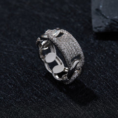 Luxury Full Eternity Moissanite Band Ring