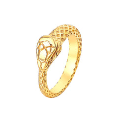 Retro Ouroboros Snake Titanium Steel Ring for Men
