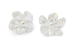 Transparent Frozen Flower Studs