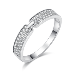Half Eternity Moissanite Band Ring for Women