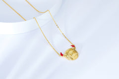 Fortunate Cow Pendant Enamel Necklace
