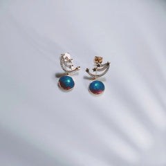 Meteor Enamel Dorp Earrings for Women