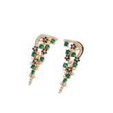 Enamel Gold Colour Fantasy Wings Earrings