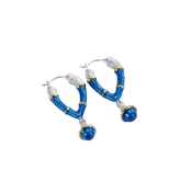 Starry Sky Enamel Drop Earrings for Women