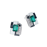 Irregular Enamel Studs Earrings for Women