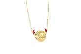 Fortunate Cow Pendant Enamel Necklace