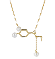 Molecule Structure Pearl Necklace