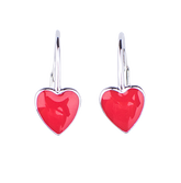 Little Heart Enamel Drop Earrings