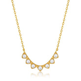 Maple Leaf Element Leaf Tip Pearl Sterling Silver Necklace