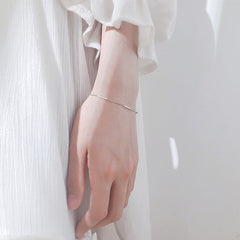 Stripe Line Silver Bracelet for Women