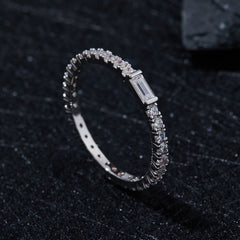 Elite Full Eternity Moissanite Band Ring