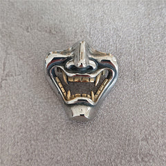 Halloween Prajna Ghost Bucktooth Titanium Steel Pendant for Men