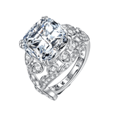 Complex Moissanite Vine Engagement Ring