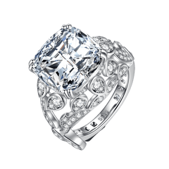 Complex Moissanite Vine Engagement Ring