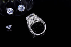 Complex Moissanite Vine Engagement Ring