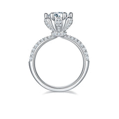 Flower Prongs 2.0 Carat Moissanite Engagement Ring