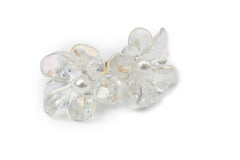 Transparent Frozen Flower Studs