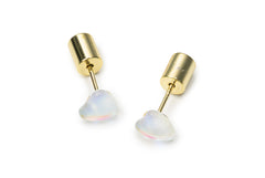 Transparent Heart Studs Pack-Nap Earrings