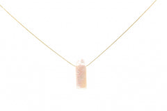 Golden Cube Necklace for Women