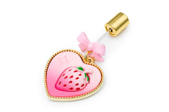 Pink Sweet Strawberry Heart Studs