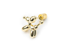 Puppy Balloon Studs - Golden Studs for Women