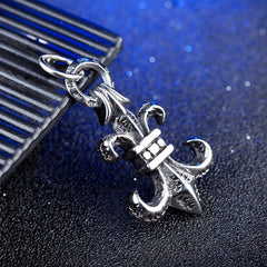 Domineering Children Flower Titanium Steel Pendant for Men