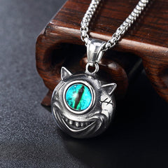 Single Eye Little Monster Titanium Steel Necklace for Men