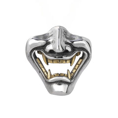 Halloween Prajna Ghost Bucktooth Titanium Steel Pendant for Men