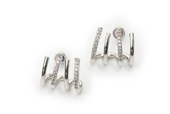 Spiral Studs -Silver Studs for Women