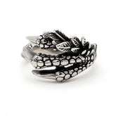 Wholesale of Foreign Trade Jewelry Personalized Retro Punk Dragon Claw Men's Titanium Steel Ring