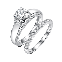 Stylish Round Cut Moissanite Half Eternity Ring Pack