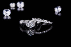 Stylish Round Cut Moissanite Half Eternity Ring Pack