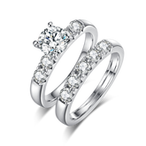 Five Round Cut Moissanite Ring Pack