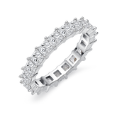 Princess Cut Moissanite Eternity Ring