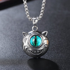 Single Eye Little Monster Titanium Steel Necklace for Men
